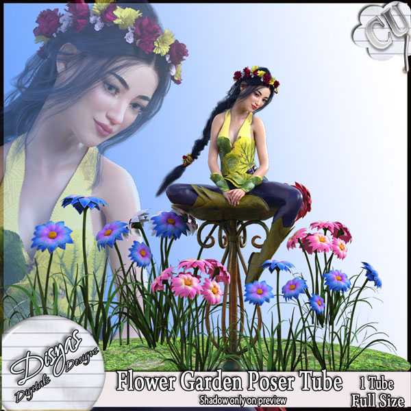 FLOWER GARDEN POSER TUBE CU - FULL SIZE - Click Image to Close
